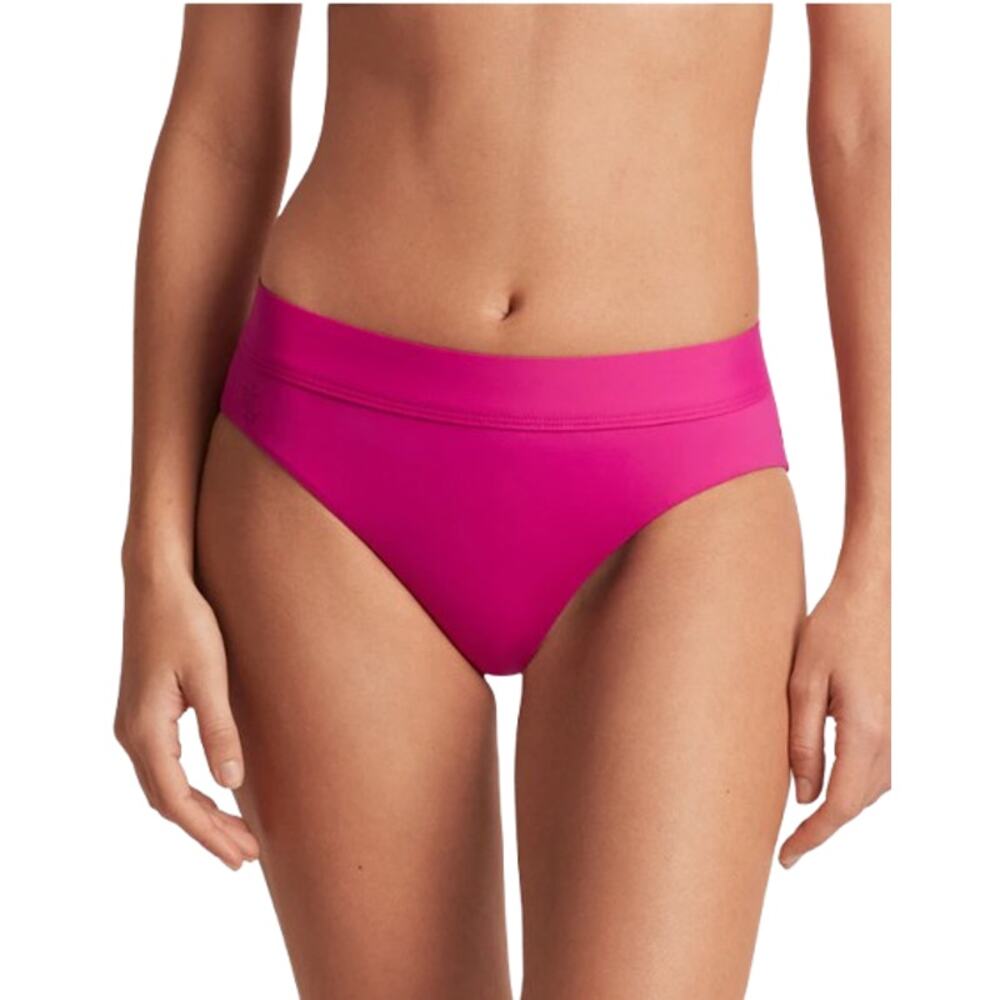 LAUREN RALPH LAUREN Classic Band Hipster Bikini Bottom Size 6 Freesia Pink NWT